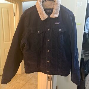 Patagonia Men's Pile-Lined Trucker Jacket.